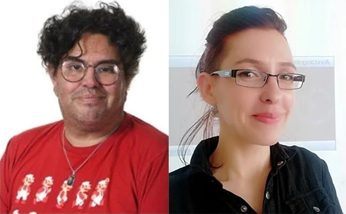 Dani del Gaiso och Wera Wenzeck-Örlü på Noblaskolan Saltsjö-Boo.