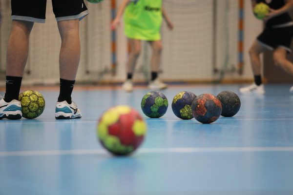 Handboll på Noblaskolan Löddeköpinge.
