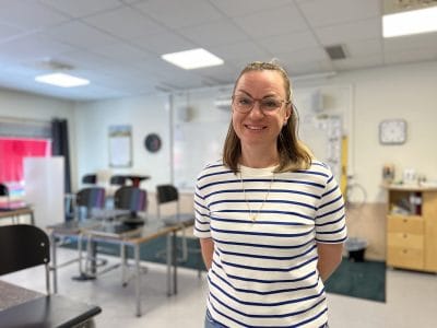 Elin Fundin, lärare på mellanstadiet på Noblaskolan Rönninge.